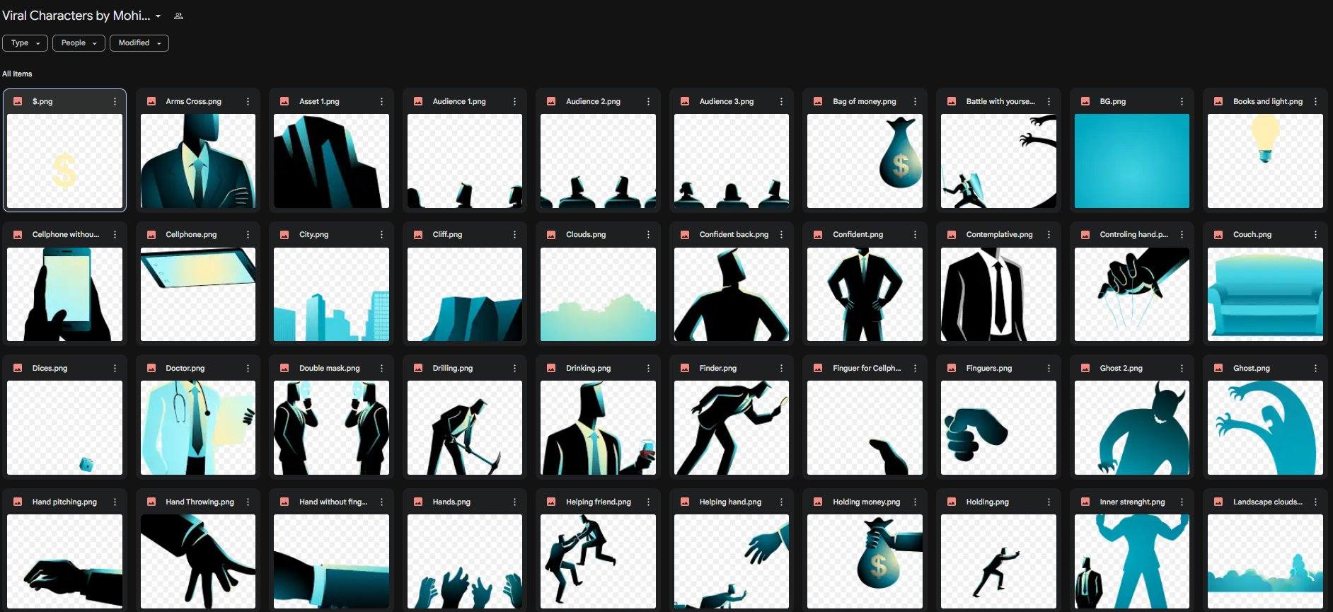 Tài nguyên ảnh Viral Characters