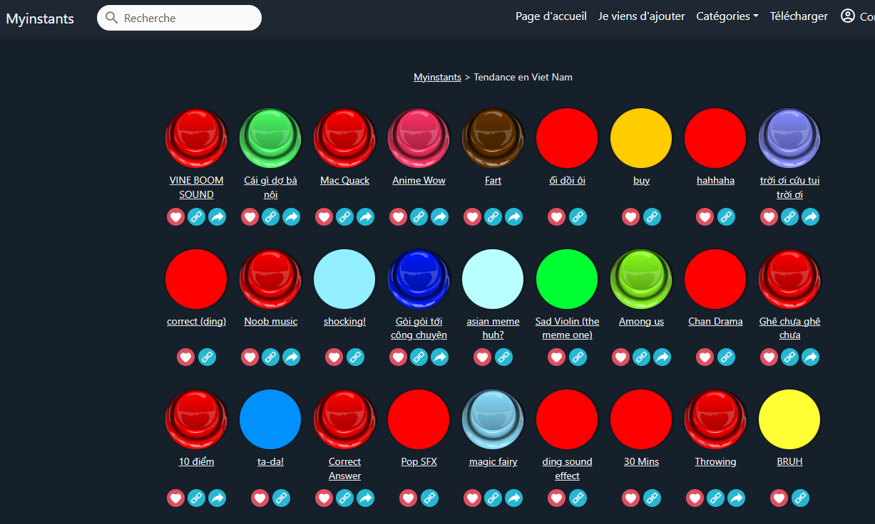 Tài nguyên âm thanh làm video MEME