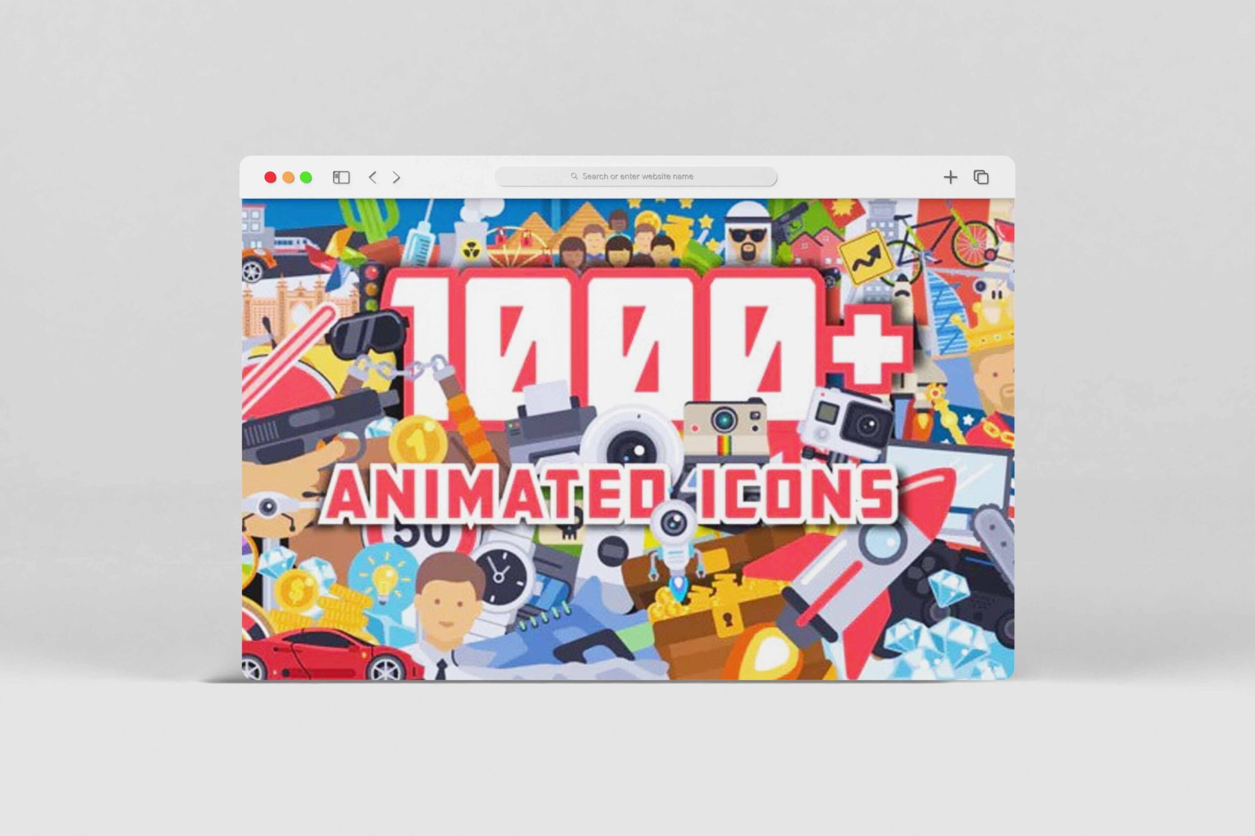 1000+ Flat Animated Icons Pack