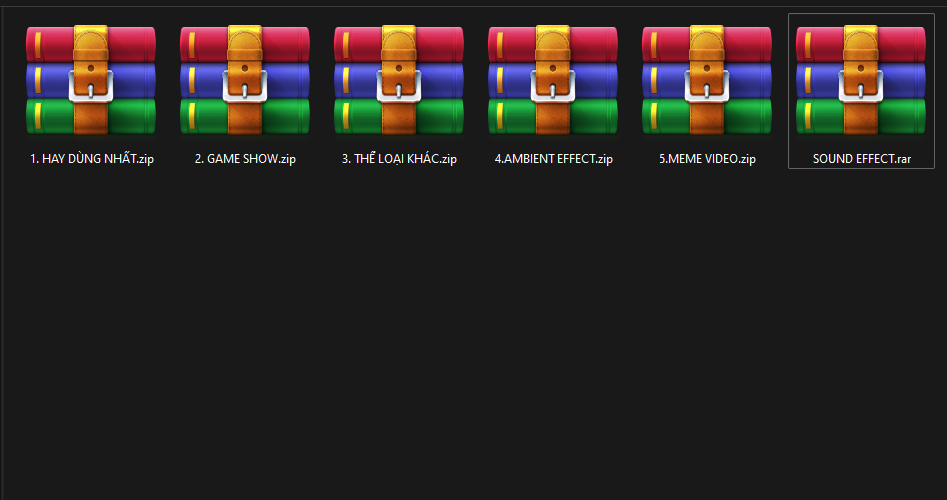 1 GB Bộ Sound Effect Tổng Hợp Đầy Đủ Nhất Để Làm Edit