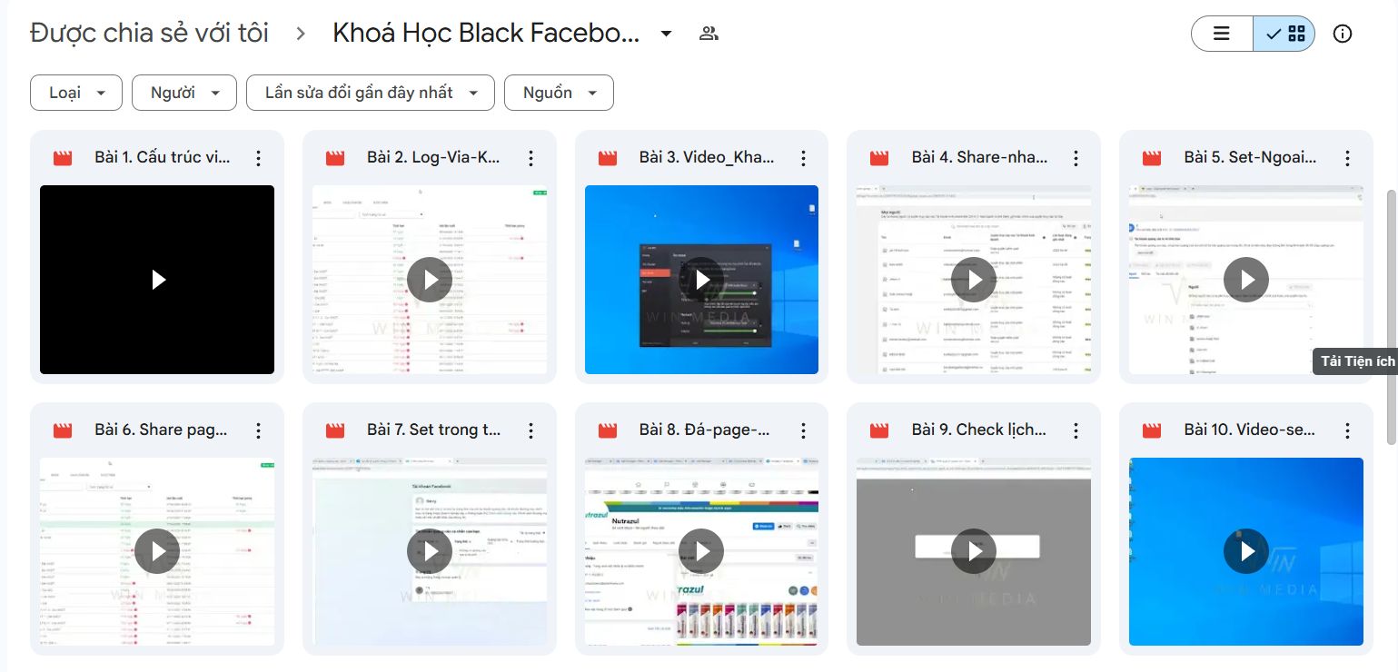 Khoá Học Black Facebook - Nguyễn Duy Đông WIN MEDIA