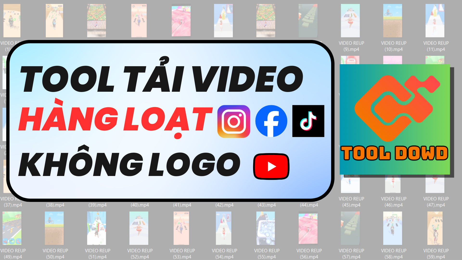 TOOL TẢI VIDEO HÀNG LOẠT