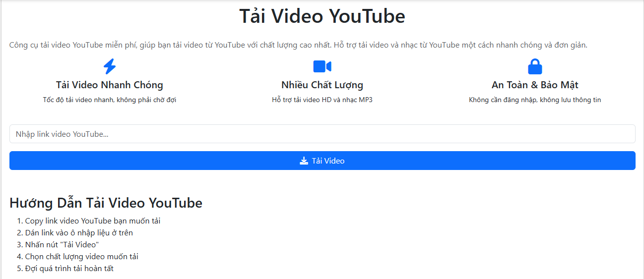 Công cụ tải video Youtube miễn phí